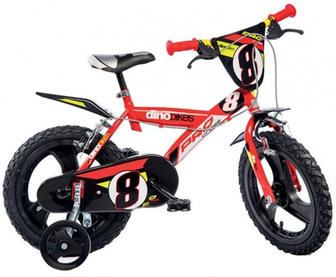 Dino Cross 16 tum 27 cm pojkar klämmer röd svart