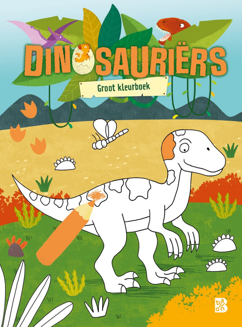 Standaard uitgeverij groot kleurboek dinosauriers