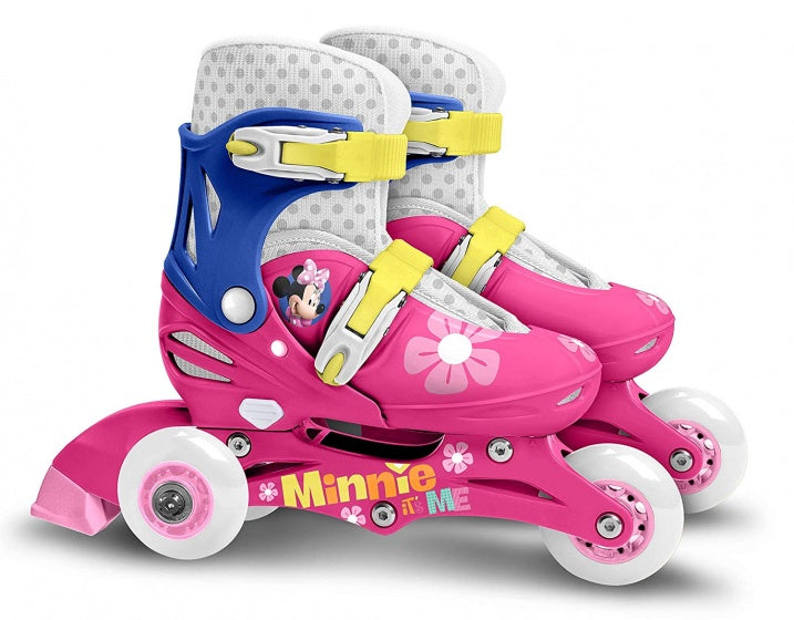 Minnie Mouse InlineScates Hardboot White Blue Size 27 30