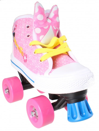 Minnie Mouse Roller Skates Girls Pink White Size 29