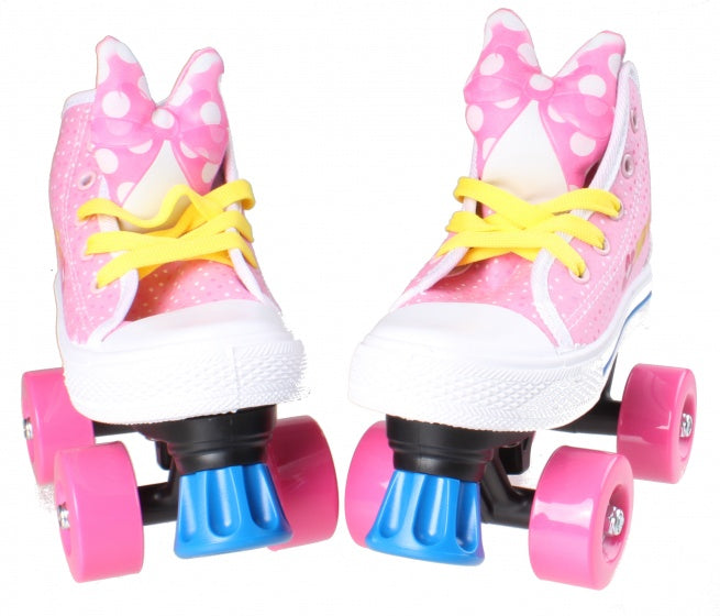 Disney Minnie Mausroller Skates Meedercher rosa wäiss Gréisst 30