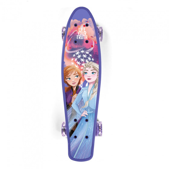 Disney Frozen II skateboard dívky 55 x 14,5 x 9,5 cm fialové