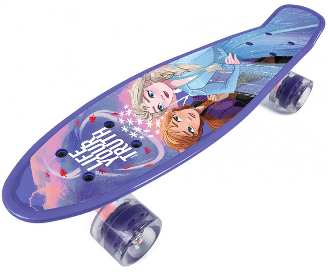 Disney Frozen II skateboard dívky 55 x 14,5 x 9,5 cm fialové