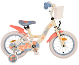 Disney Stitch Children's Bicycle - Girls - 14 Inch - Cream Coral Blue