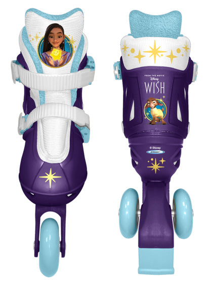 Disney Wish 2 en 1 Tri Inline Skates Semi-SoftBoat Purple Taille 27-30