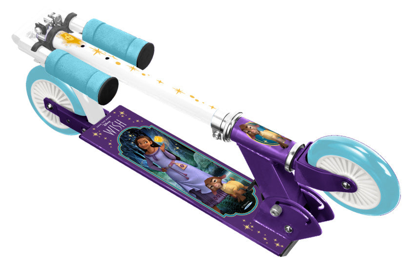 Disney Wonh 2-Rad Kinderestp flappbare Foussbrems purpur blo
