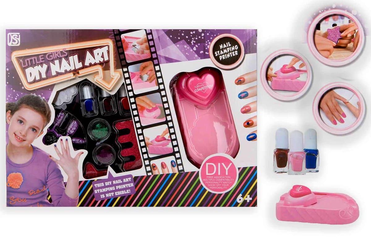 Brandunit kleng Meedercher Diy Nagel Art, dekoréiert Neel
