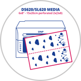DNP papir 2 zvitek � 200 PCS. 15x20 perforirano pri 7,5x20 za DS620