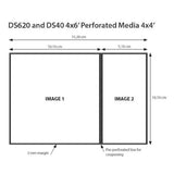 DNP Paper 2 Roll � 400 St. 10x15 Perforováno při 10x10 cm pro DS620