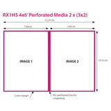 DNP papir DSRX1HS-4X6P 2 Roll � 700 St. 10x15 Perforiran za DS-RX1HS