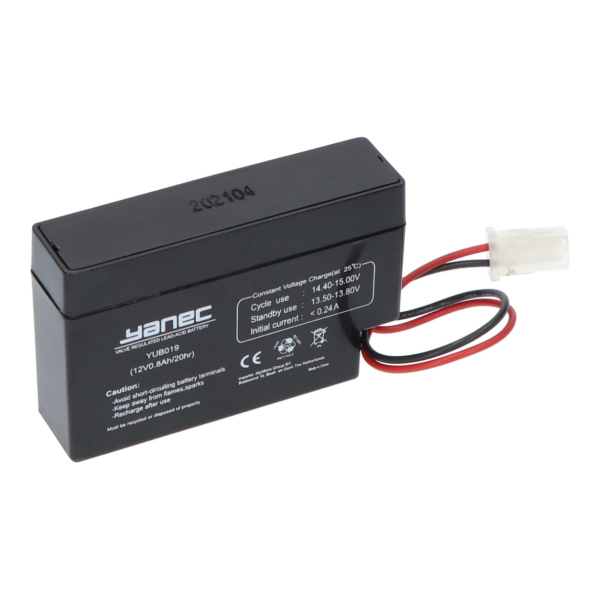 Yanec Lead Battery 12V 0,8AH