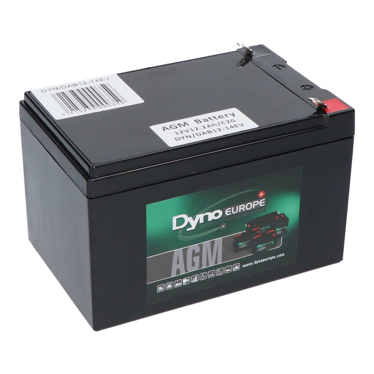 Dyno Europe Dyno AGM battery 12V 16.4AH (Cyclic use)