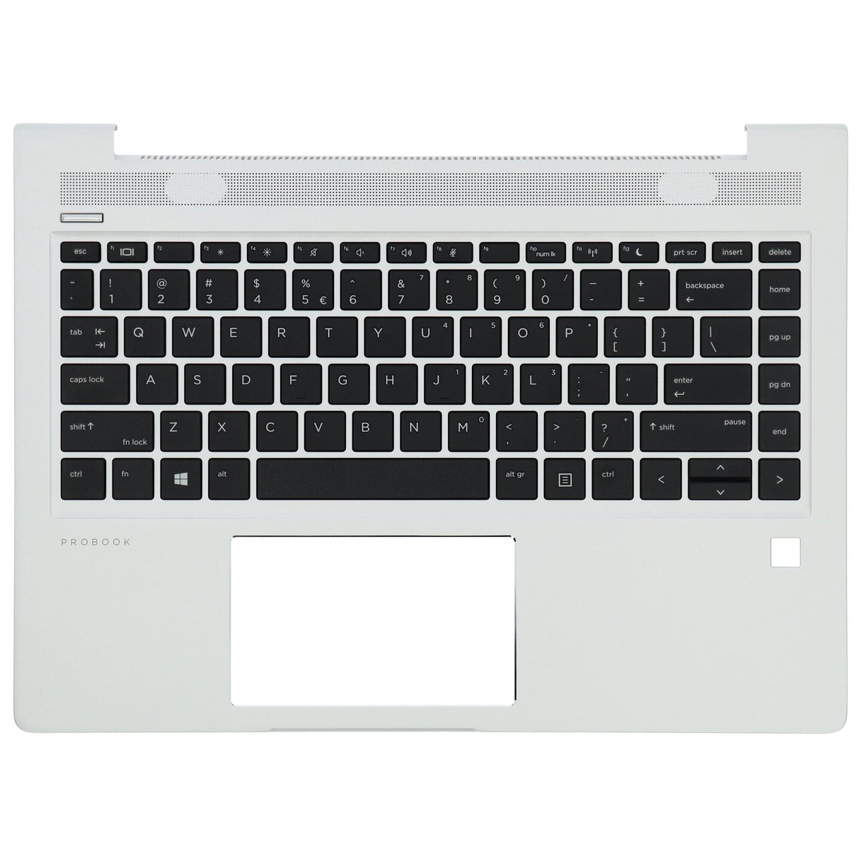 HP Laptop Keyboard Qwerty US + Top Cover Silver