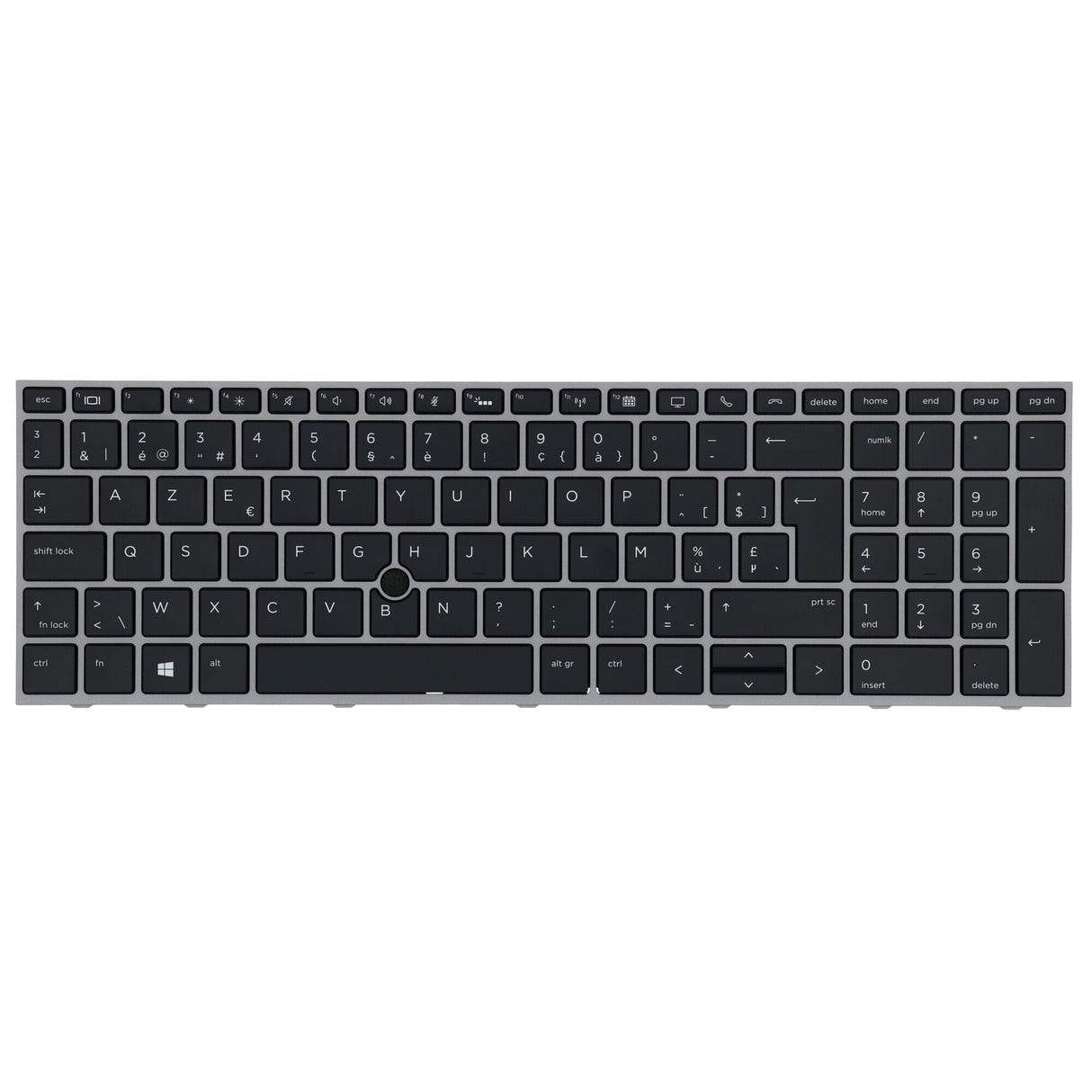 HP Laptop keyboard Azerty BE + Trackpoint, Backlit