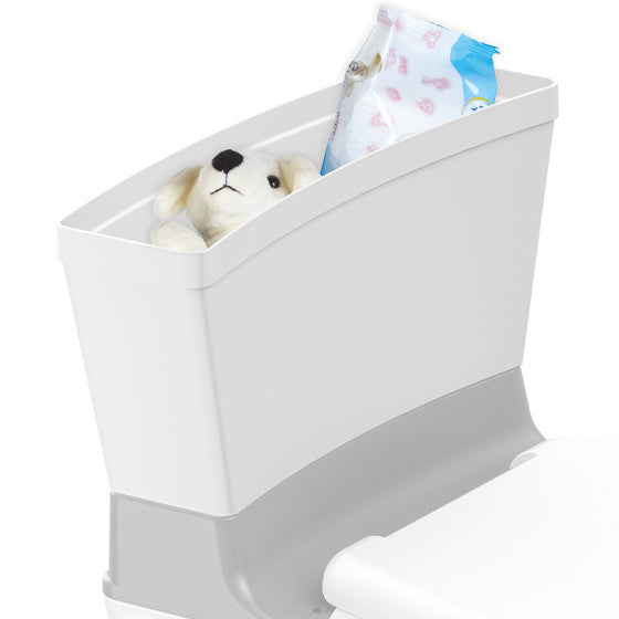 Dolu 2-in-1 XL Educational Plaspotje with coil effect white pink
