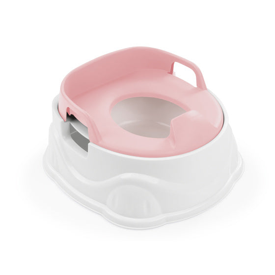 Dolu 3-in-1 educational potty with toilet reducer white pink