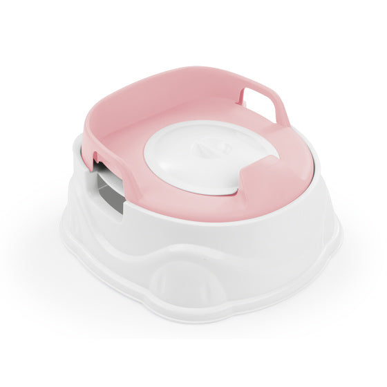 Dolu 3-in-1 Educational Plaspot with toilet reducer White Pink