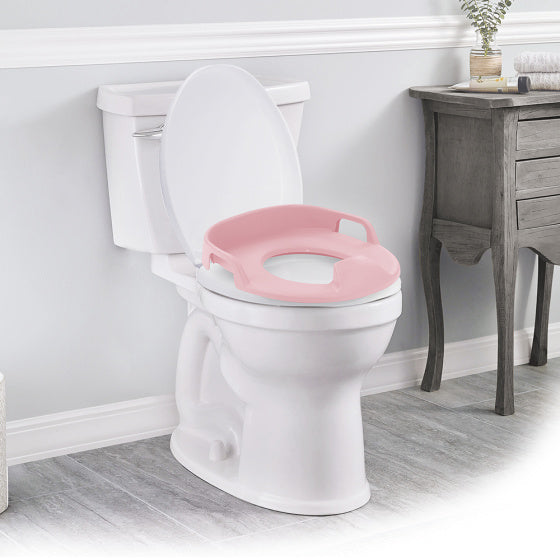 Dolu 3-in-1 Educational Plaspot with toilet reducer White Pink