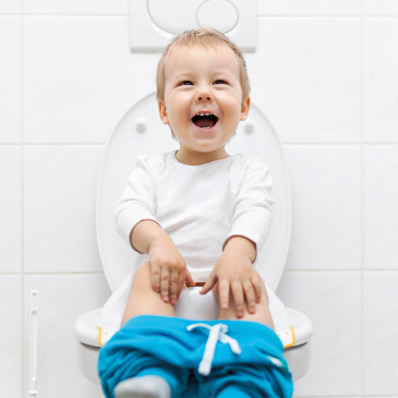 Dolu 2-in-1 XL Educational Plaspotje con effetto di lavaggio bianco grigio