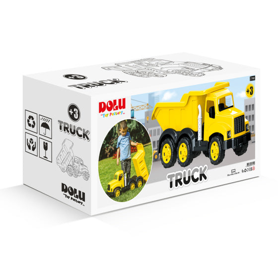 Camion de camion Dolu Trump 83 cm jaune noir