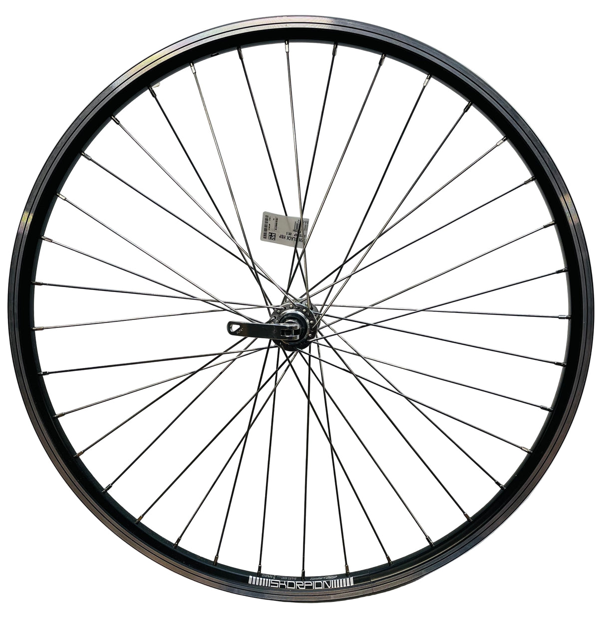 Rodi voorwiel 26 - 559x19 skorpion alu. zwart fm21 qr - sp.14 rvs