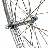 Rodi voorwiel 28 - 622x19 skorpion alu. zilver fm21 vast sp. 14 rvs