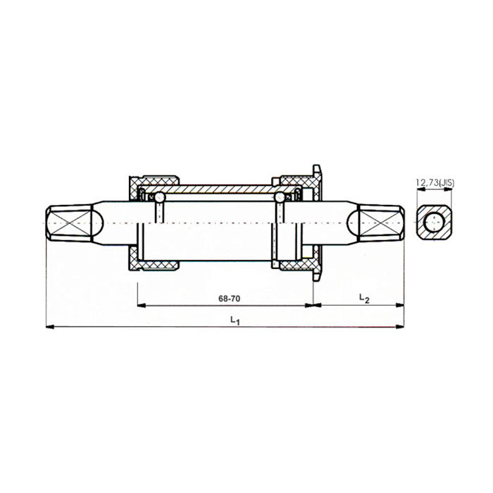 Messingschlager neco trapas alu. bsa 127.5 mm.