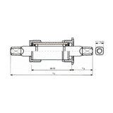 Messingschlager neco trapas alu. bsa 127.5 mm.