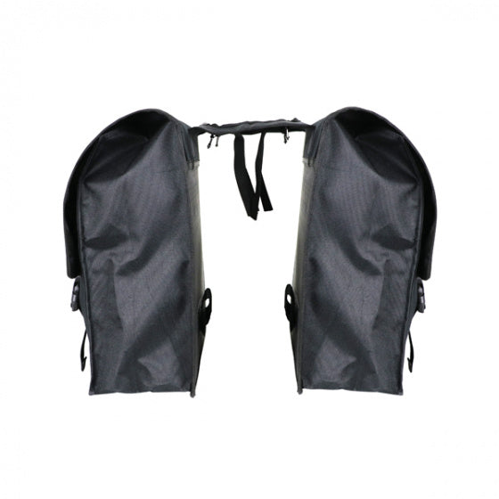 Dresco Super Shopper Bolsa de bicicleta doble de 50 litros Nylon Negro