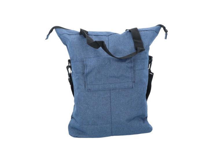 Dresco enkele fietstas en shopper 18 liter blauw