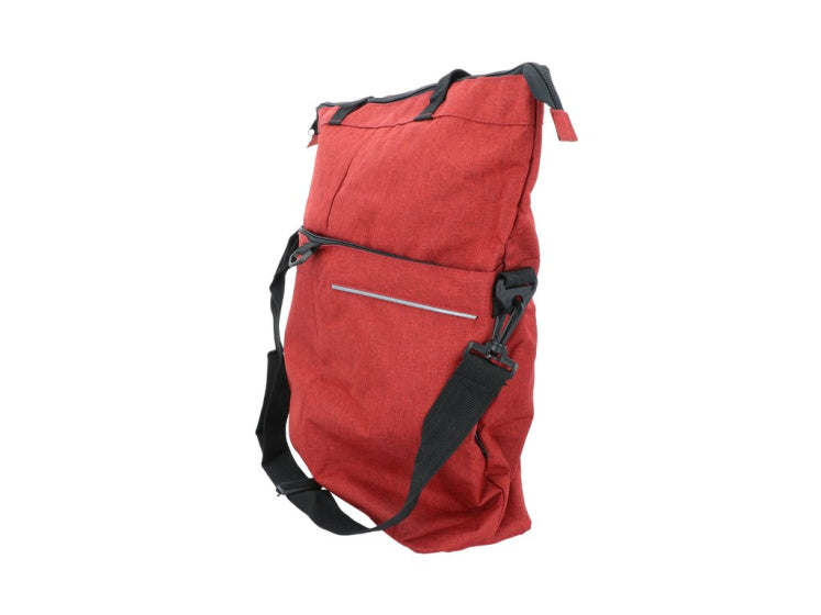 Dresco Single Bicycle Bag and Shopper 18 litros Rojo