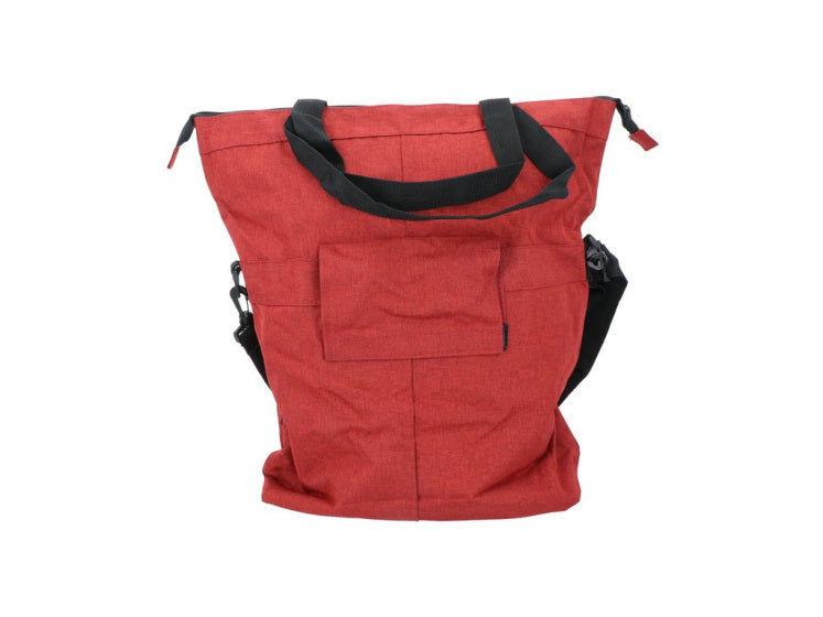 Dresco Single Bicycle Bag and Shopper 18 litros vermelho