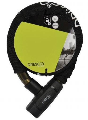 Dresco Paieserslot Cable 100 cm en acier inoxydable 3 pièces noir