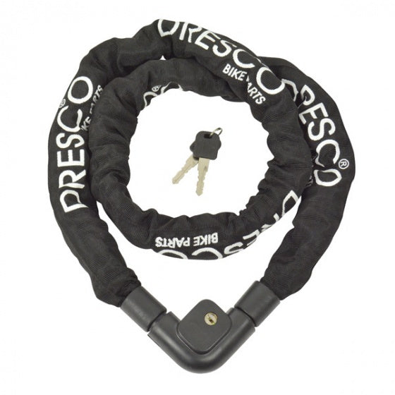 Dresco Chain Lock 150 cm x 10 mm de poliéster em aço preto