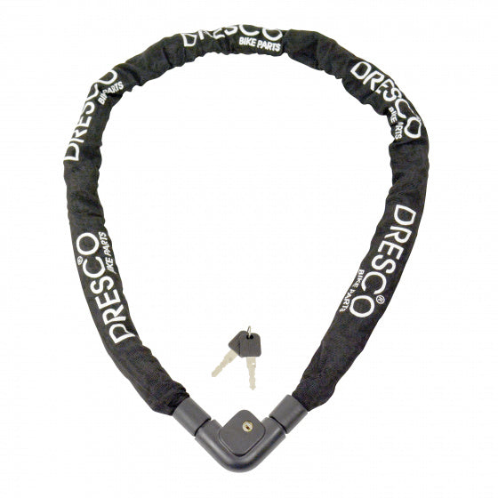 Dresco Chain Lock 150 cm x 10 mm de poliéster em aço preto