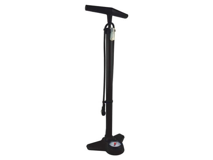 Dresco Manometer Pro Bicycle Pump 70 cm sort