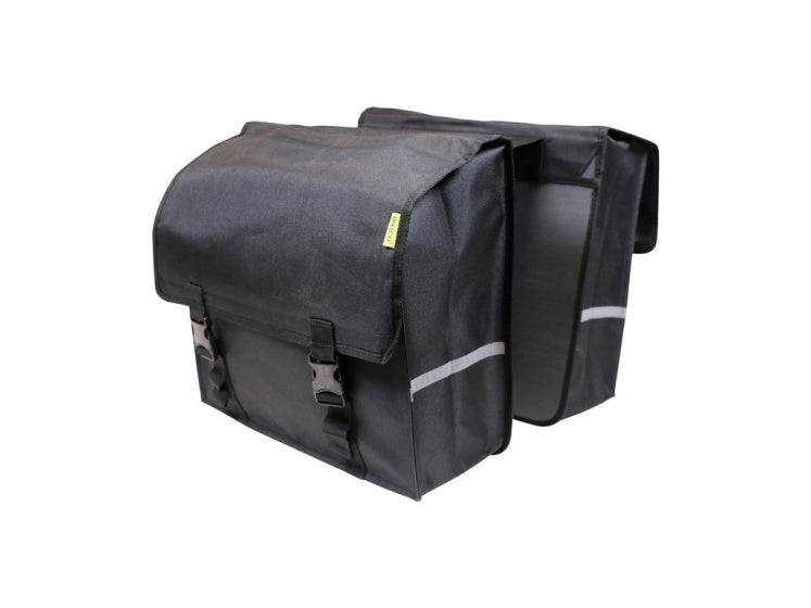 DRESCO Super Shopper Double Bicycle Bag 50 Liter Nylon Black