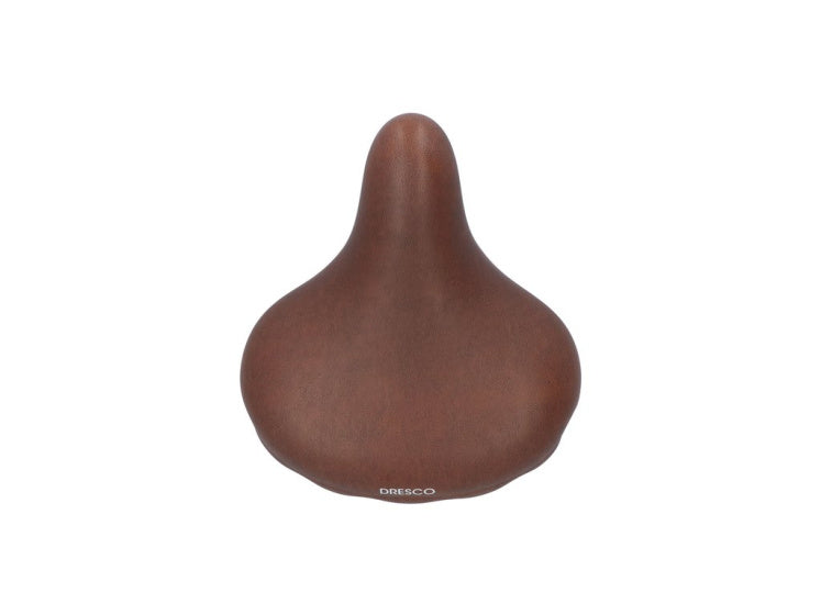 Dresco Urban XL Bicycle Saddle 90 ° Sitation Area Brown