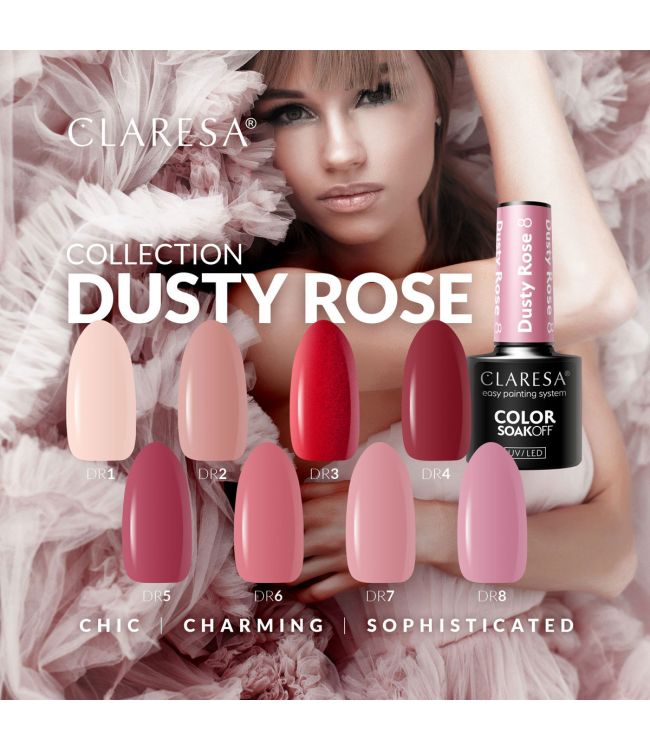 Claresa UV Led Gellak 5 ml Dusty Rose 2