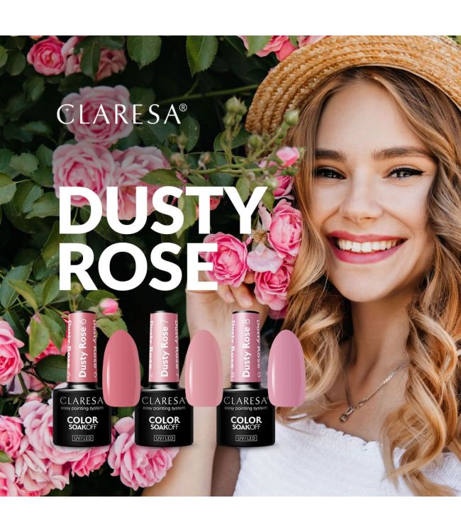 Claresa UV lideró a Gelak 5ml Dusty Rose 7
