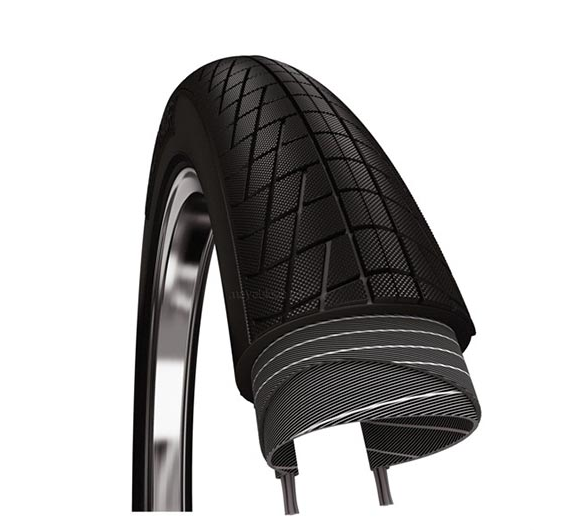 Pneu à prova de urban para fatbikes de barra de gordura de prova urbana normal 20 x 4,00 100-406 mm - preto
