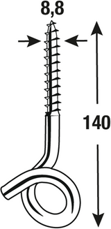 Кука Connex Swing Hook 8.8x140 2 бр предни - dy270540