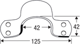 Connex sluitbeugel rond 42mm bvz - dyb2901311