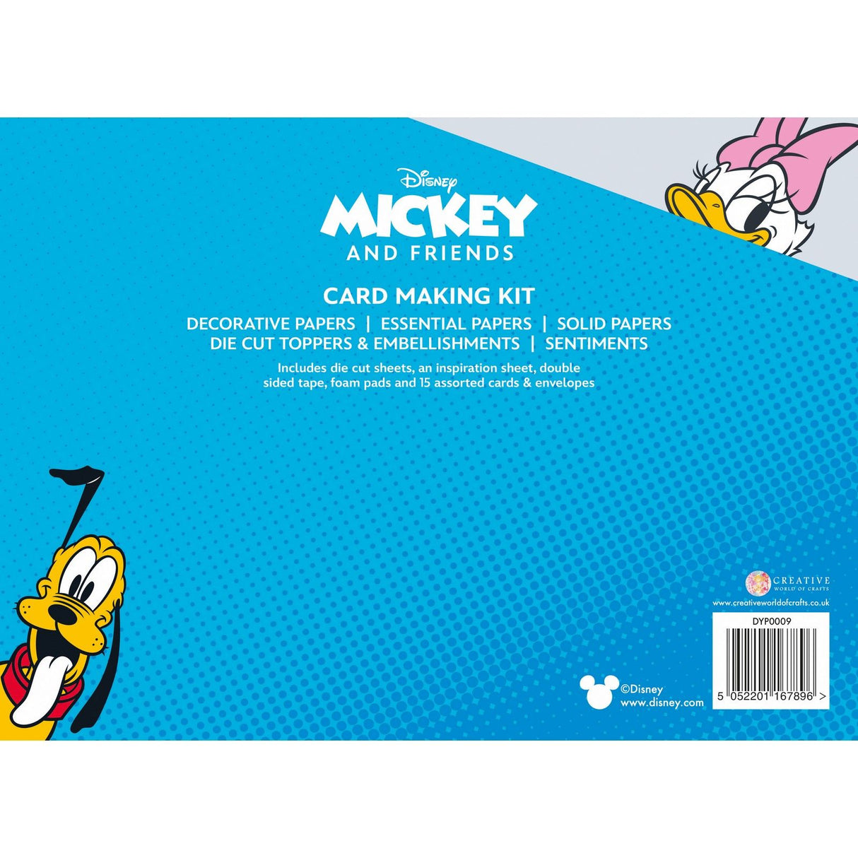Creative expressions • mickey minnie mouse large card a4 kit