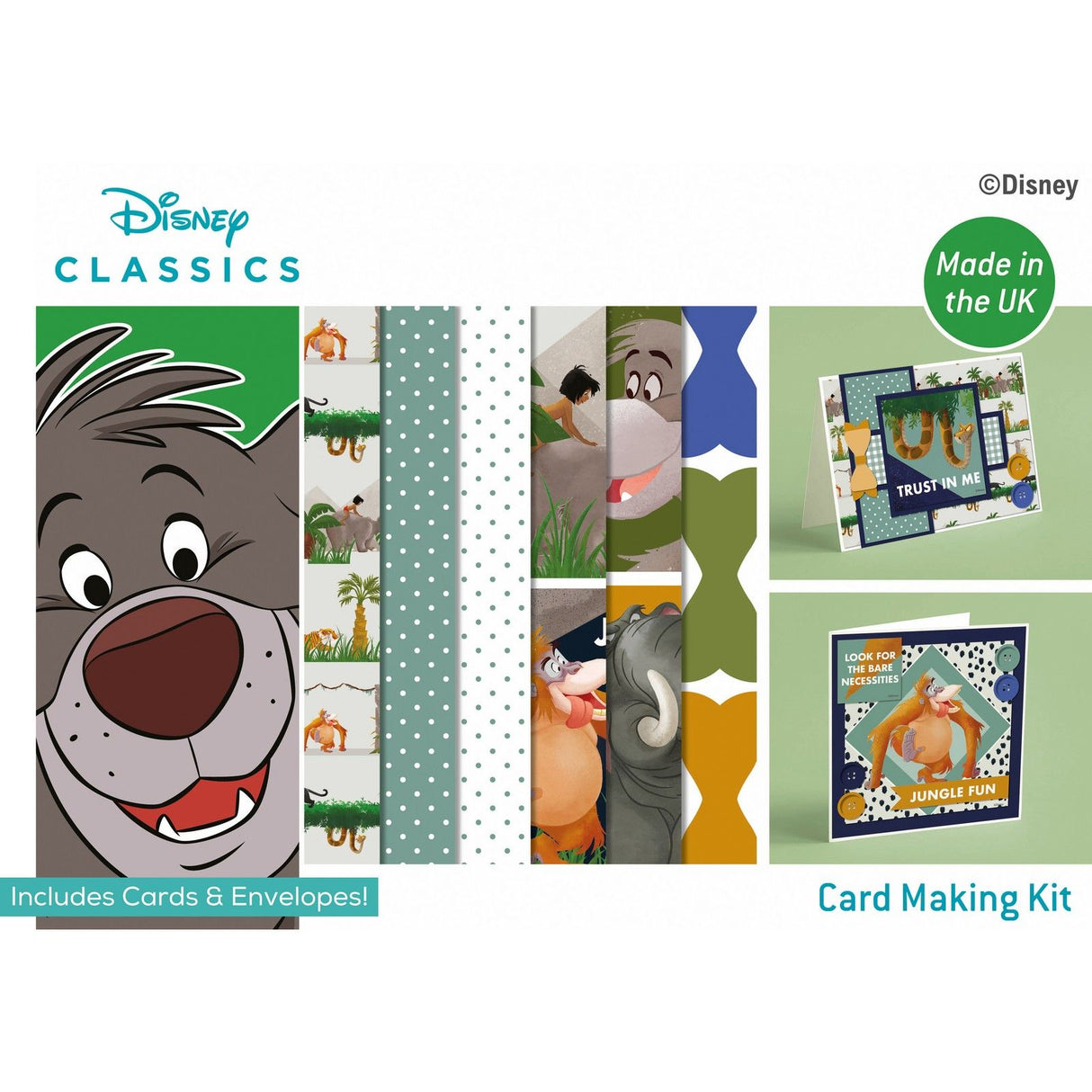 Creative expressions • the jungle book large card a4 kit
