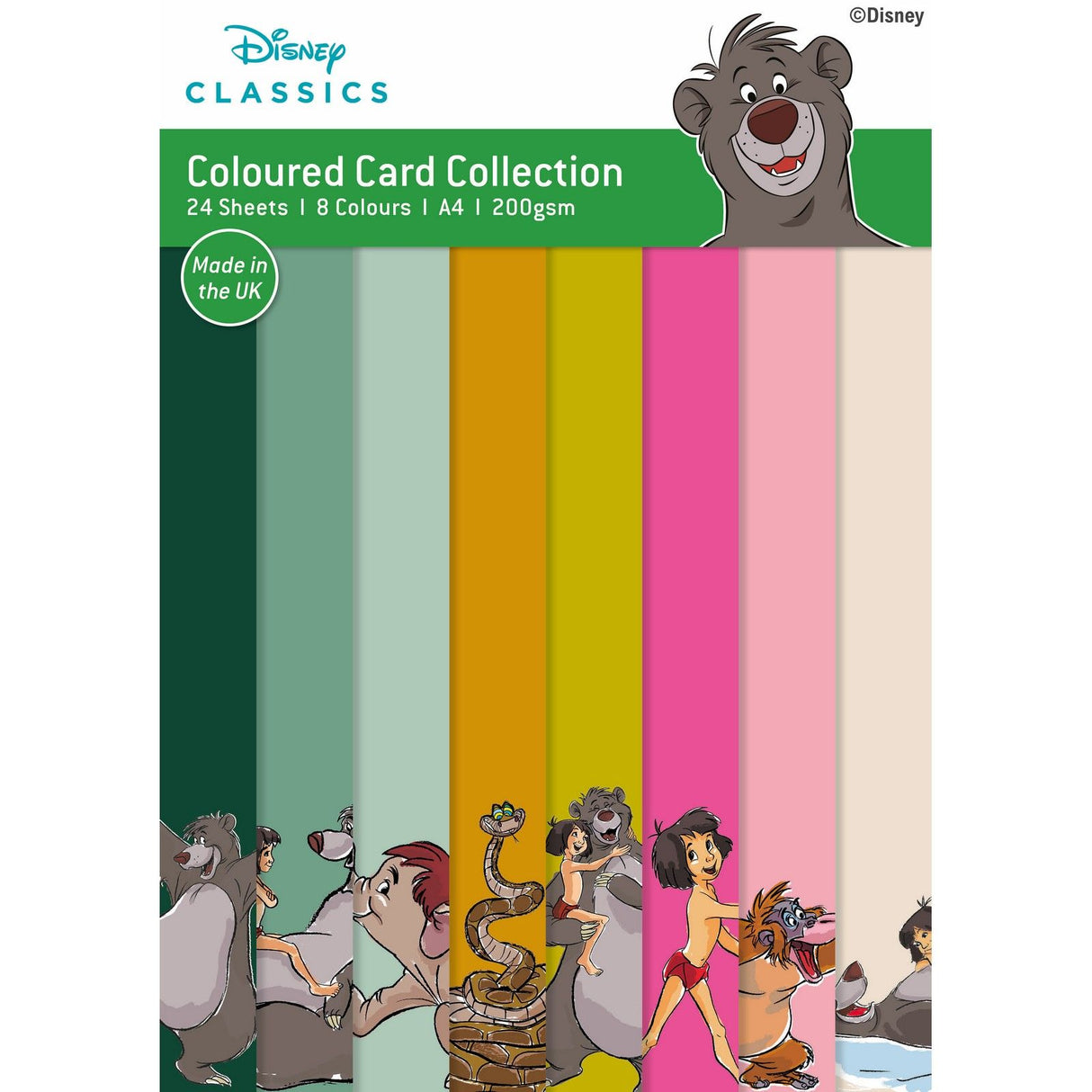 Creative expressions • the jungle bookcoloured card pack