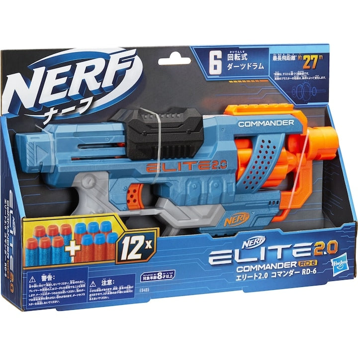 Hasbro Nerf Elite 2.0 Commander RD-6 s 12 šipkami