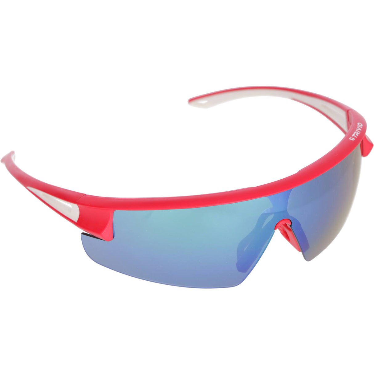 Trivio - fietsbril hadley rood wit met 2 extra lenzen