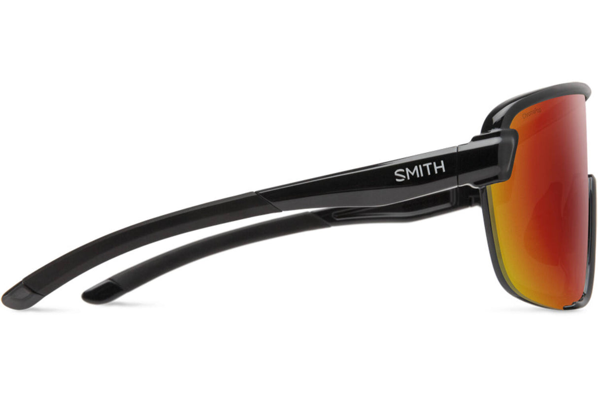 Smith Bobcat Brëller schwaarz Chromapop rout Spigel