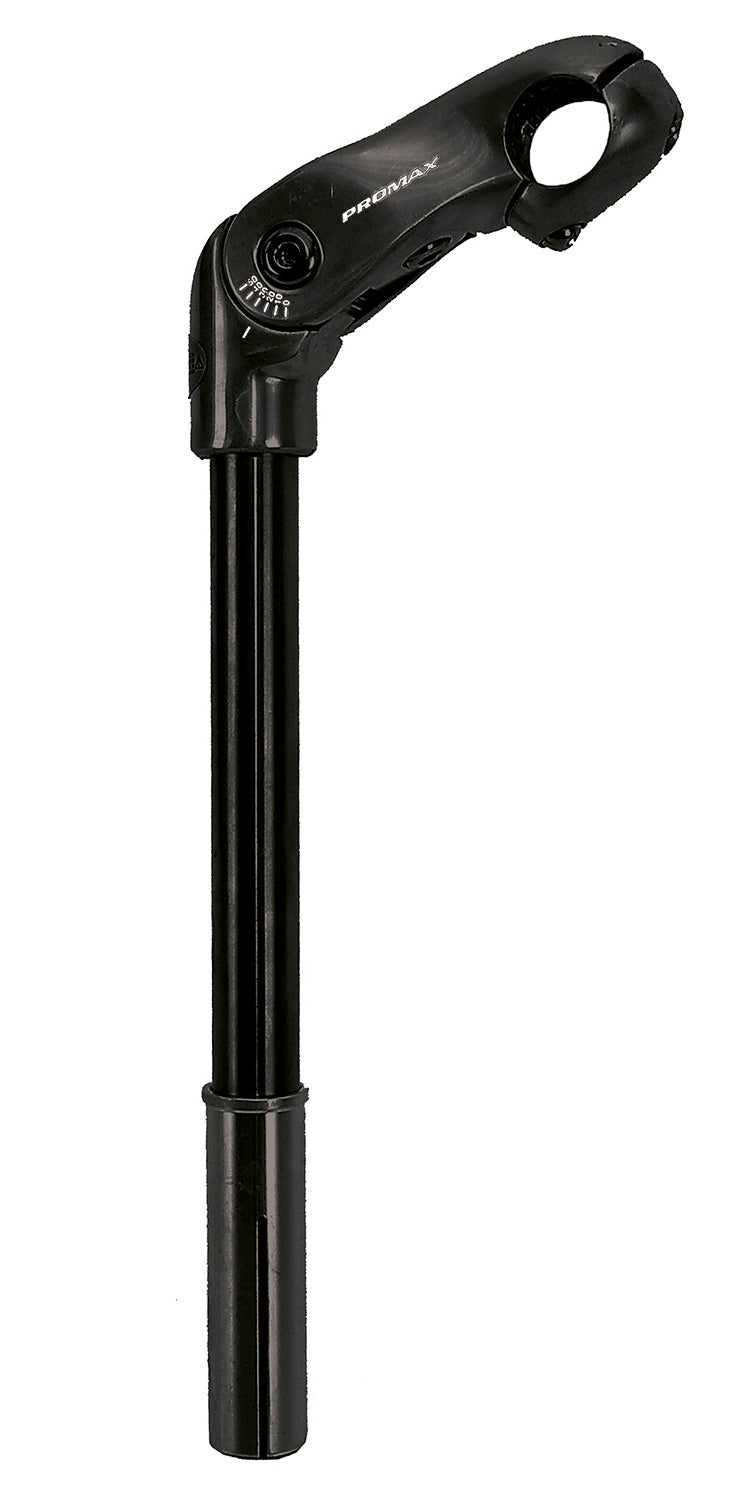Pro Max Stem Regolable 300mm 22.2 25,4 + Adattatore Nero